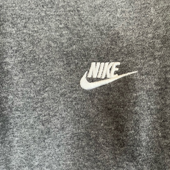 Nike Gray Sweatshirt Soft Cotton-Blend Athletic Wear - Picture 3 of 5